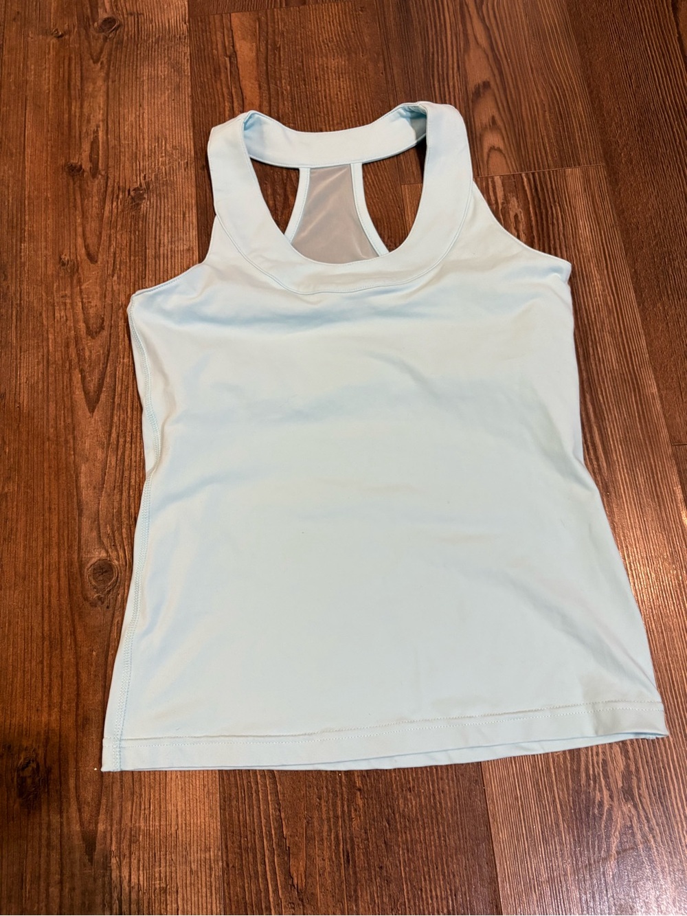Kyodan Women's medium Light Blue Racerback Tank Top built in bra